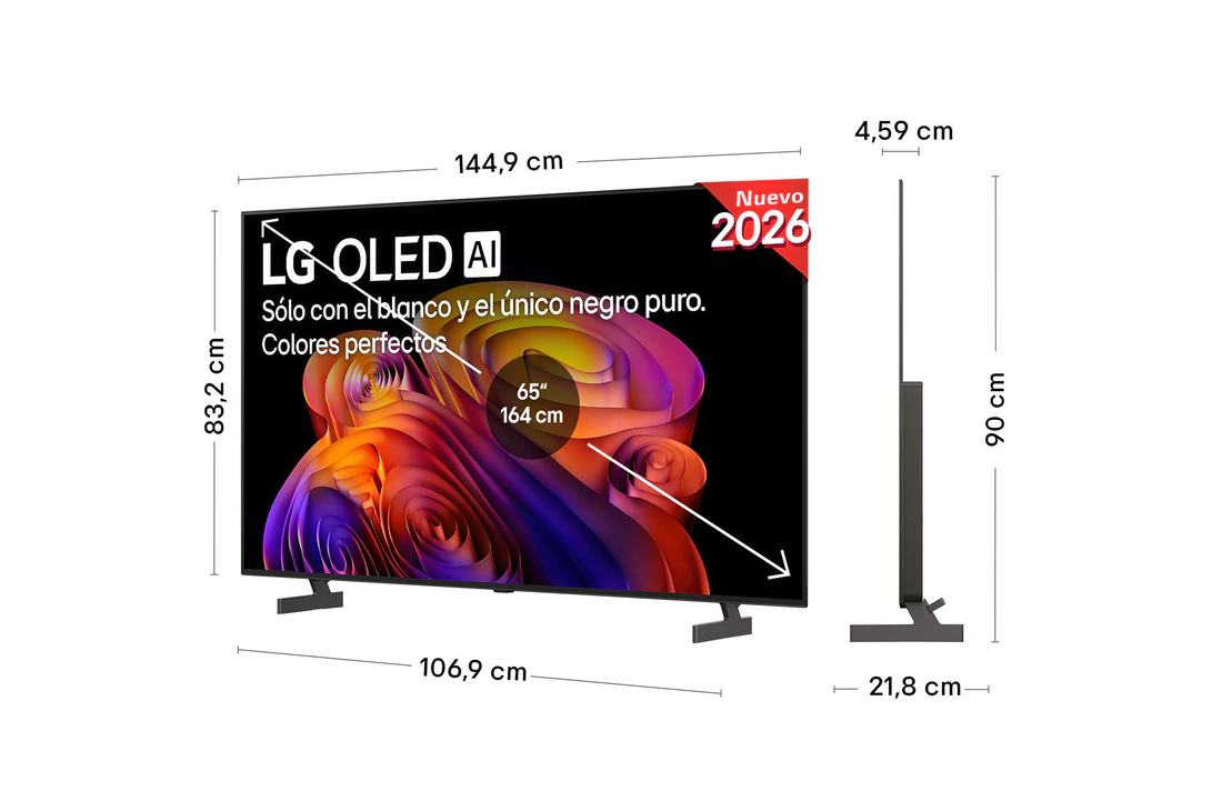 Detalle de LG OLED65B6ELC: Smart TV OLED AI 65" (2026) con Copilot y rendimiento para cine y juego