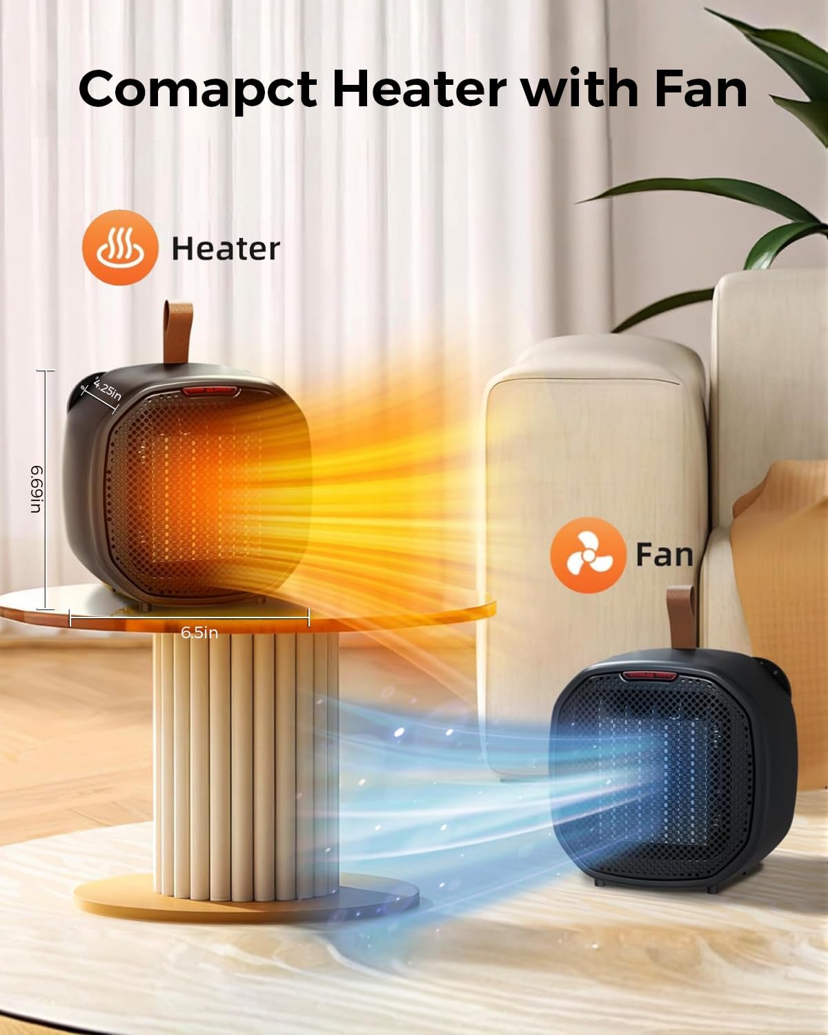 Thumbnail 4 de Electactic Portable Ceramic Space Heater 1500W