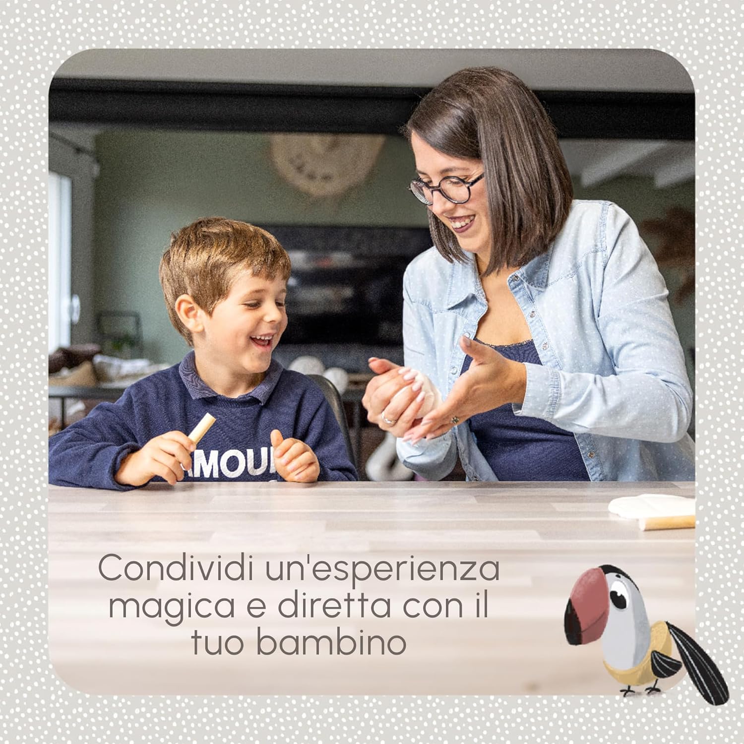 Detalle de Tiny Love Doppia Cornice Impronte Neonato: ricorda mani e piedini con stile