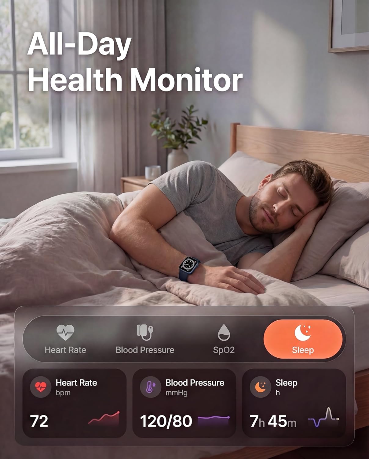 Thumbnail 1 de Smart Watches for Women & Men with Health Tracking, 120+ Sports Modes and IP68 Waterproof