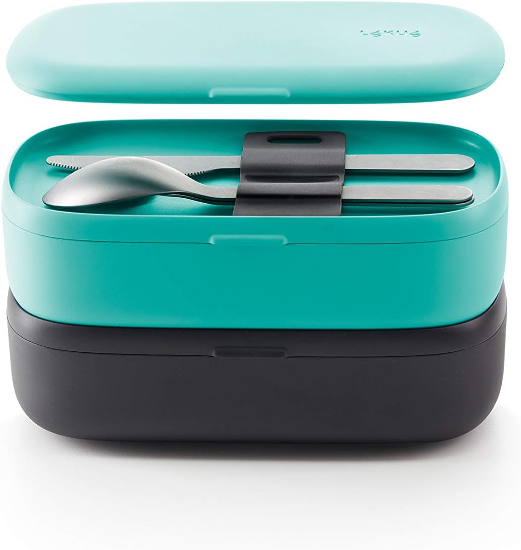 Thumbnail 4 de Lékué Juego de cubiertos Basics to go, acero inoxidable 🍽