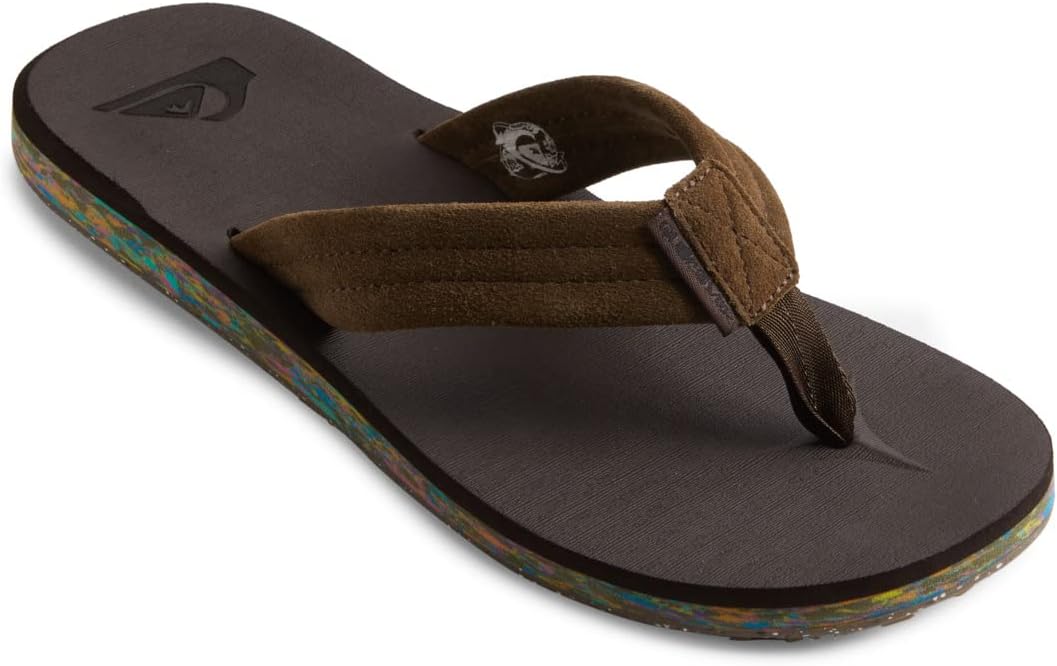 Detalle de Quiksilver Suède Carver Recyclé, Sandale Homme – Confort simple et matériaux responsables