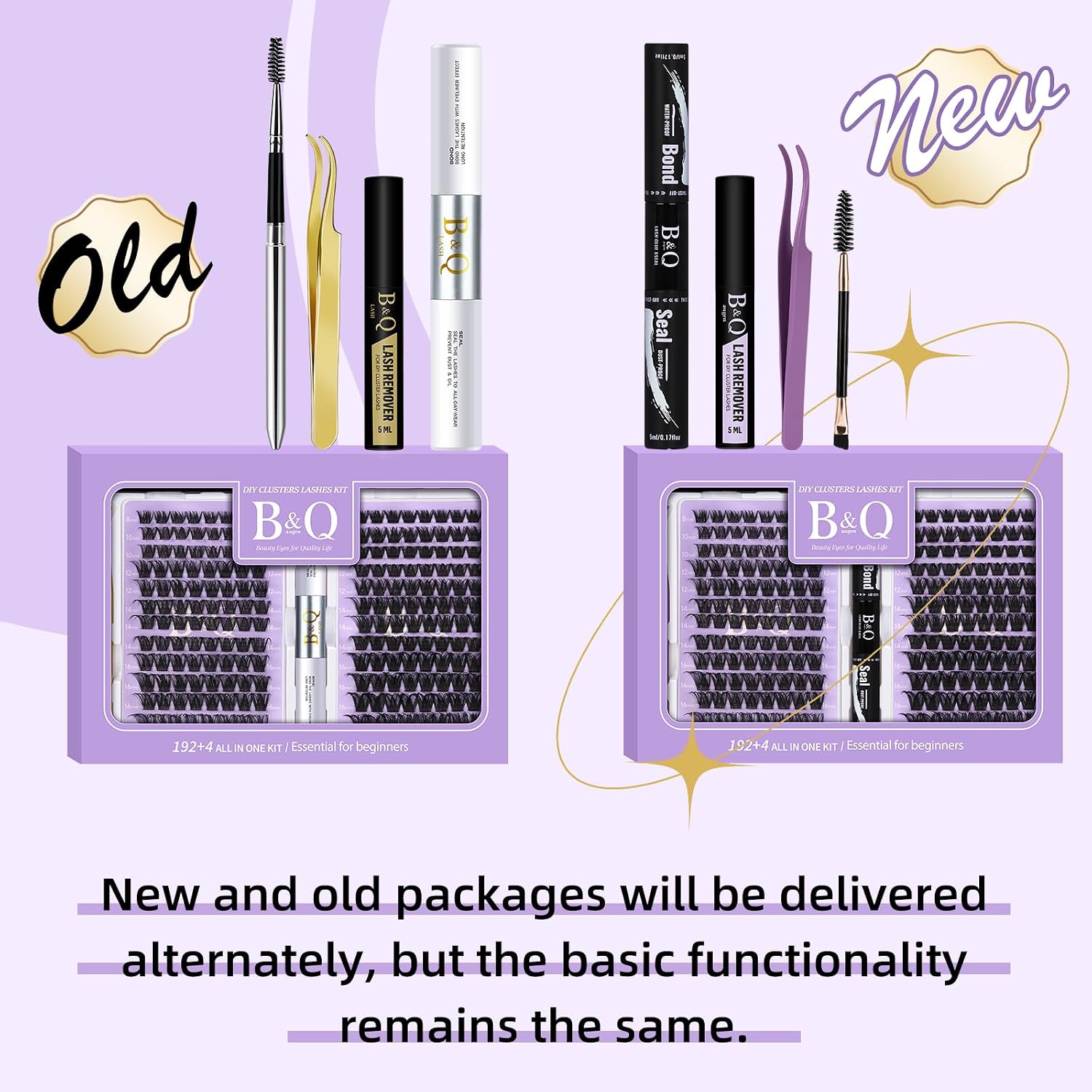 Thumbnail 5 de B&Qaugen Lash Extension Kit (192 Pieces) D Curl Wispy Cluster Lashes DIY Kit