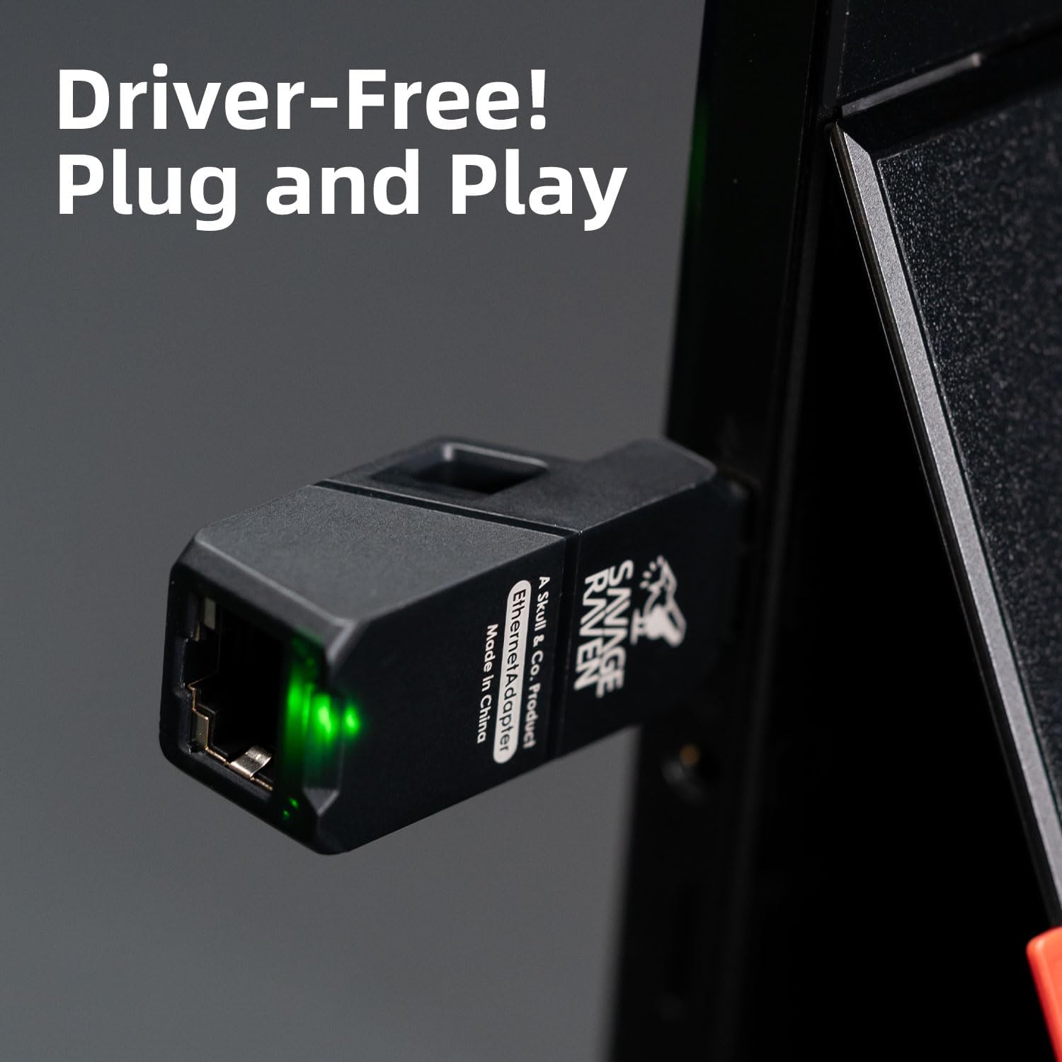 Thumbnail 3 de Skull & Co. Ethernet Adapter: 1000Mbps USB 3.0 RJ45 Adapter (Jet Black)
