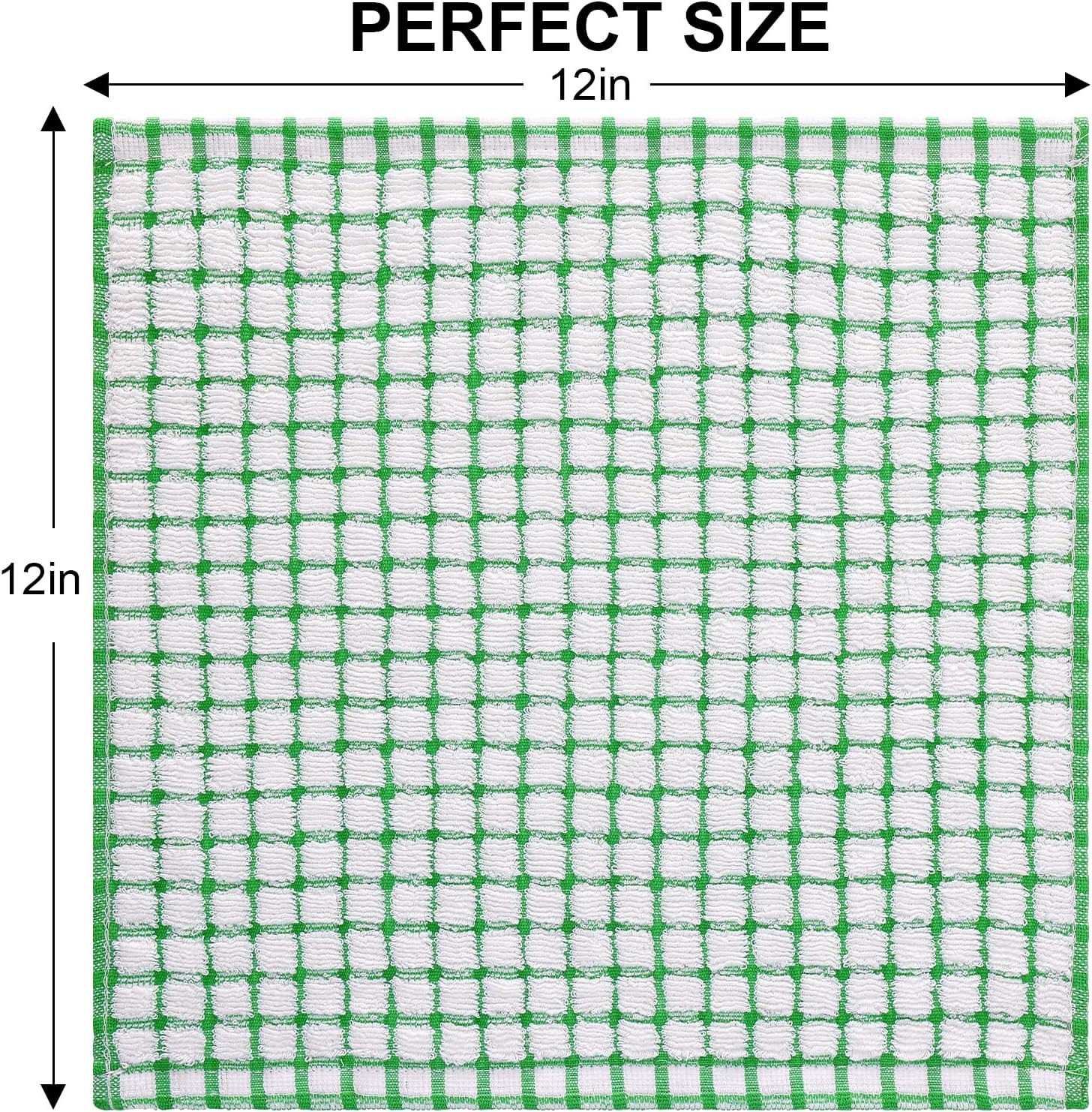 Thumbnail 5 de Kitinjoy Cotton Dish Cloths 8 Pack 12x12 🧽