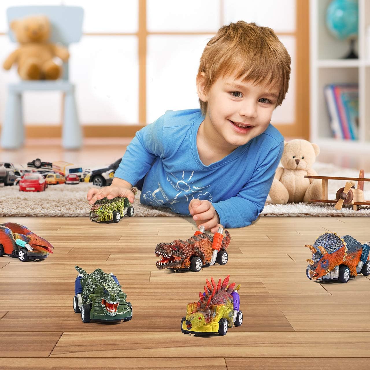 Detalle de Stfitoh Dinosaur Toy Set for 2–6 Year Olds