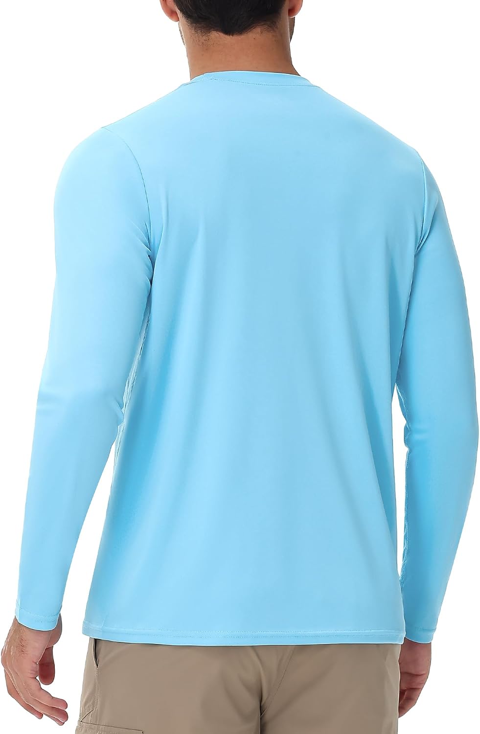 Detalle de Runhit Men’s UPF 50+ Long-Sleeve Sun Protection Shirt (UV Swim/Rash Guard) for Fishing, Hiking & Running