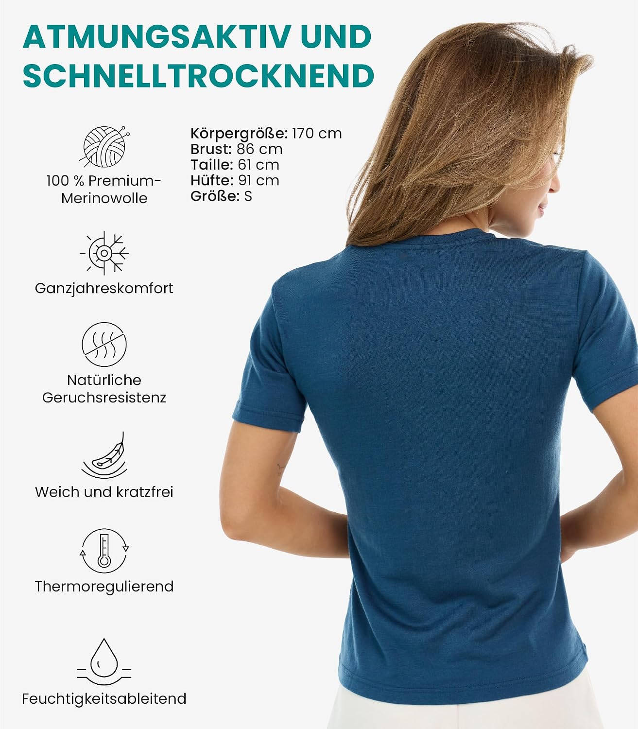 Thumbnail 1 de Merino.tech Merino Shirt Damen Wandern