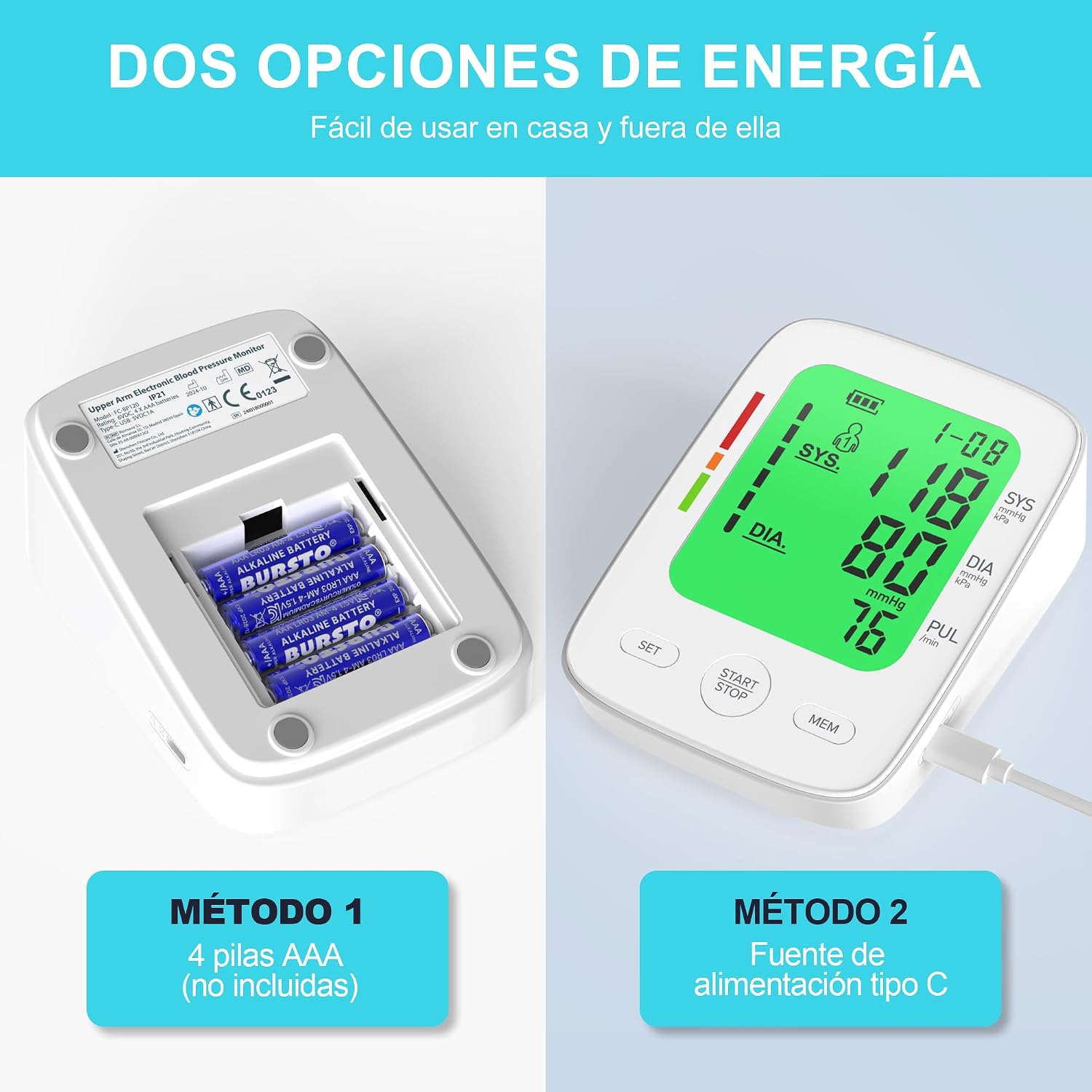 Detalle 2 de Viproud Tensiómetro de brazo 22-42 cm 📈