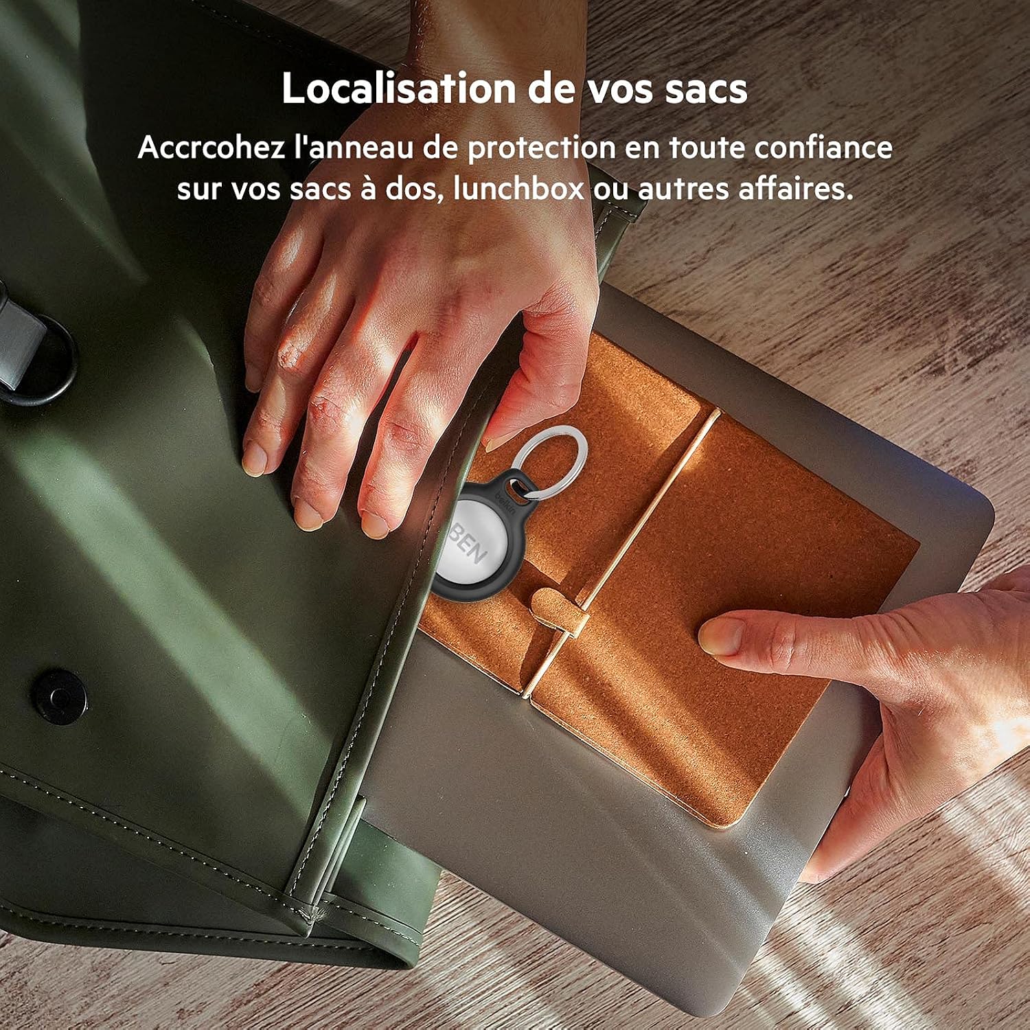 Detalle 2 de Belkin Anneau de protection pour AirTag pack 2 🧷