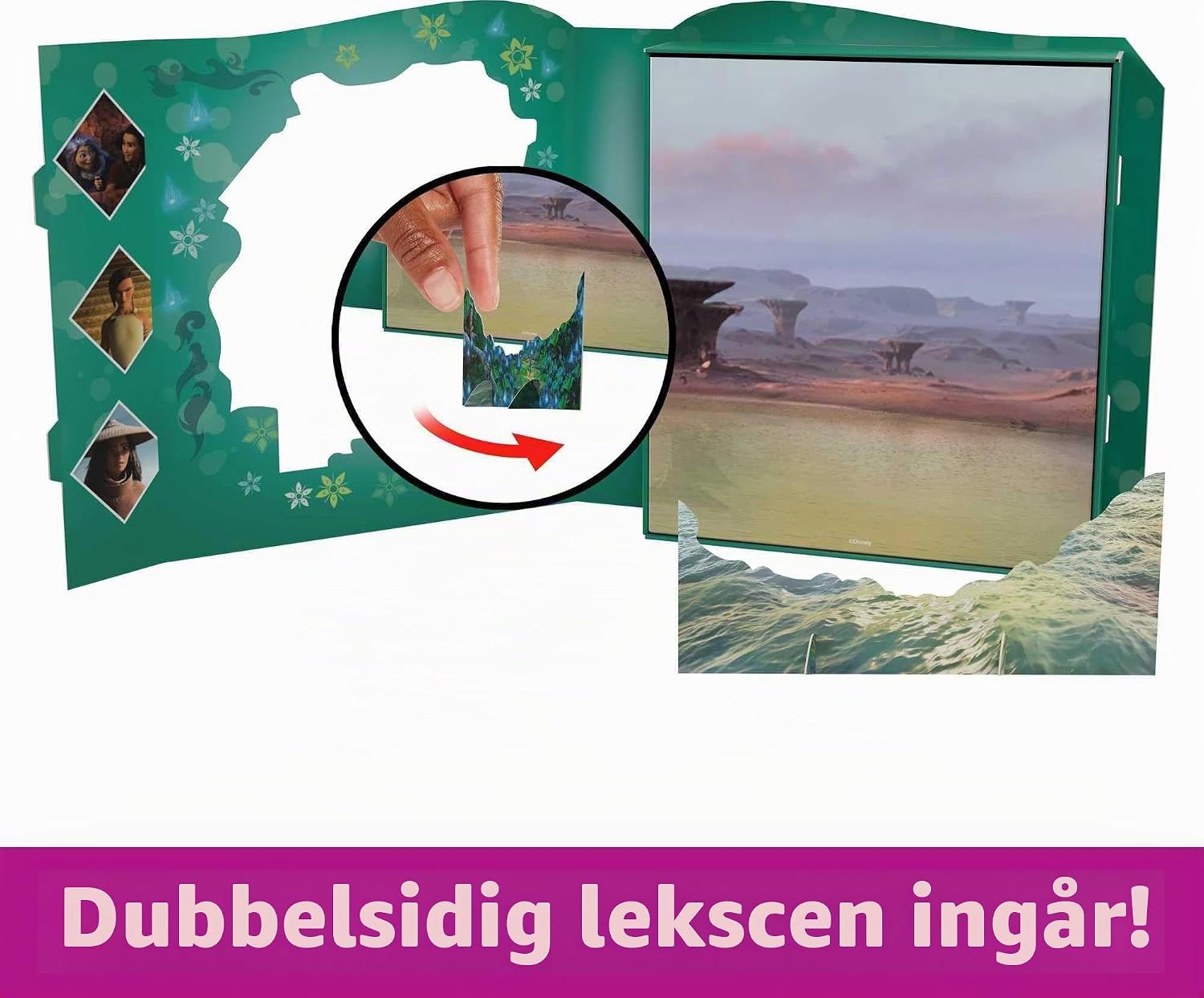 Detalle de Mattel HLX24 Raya och den sista draken – lekset med sju figurer