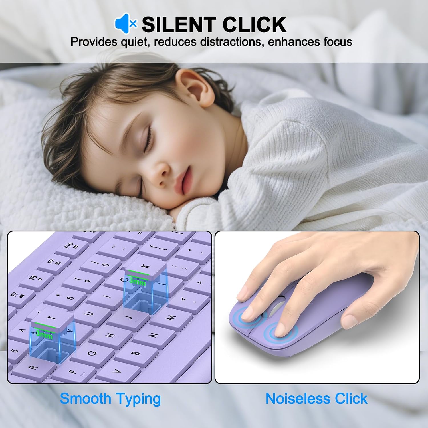 Detalle 1 de Wireless Keyboard and Mouse Combo, Full-Size
