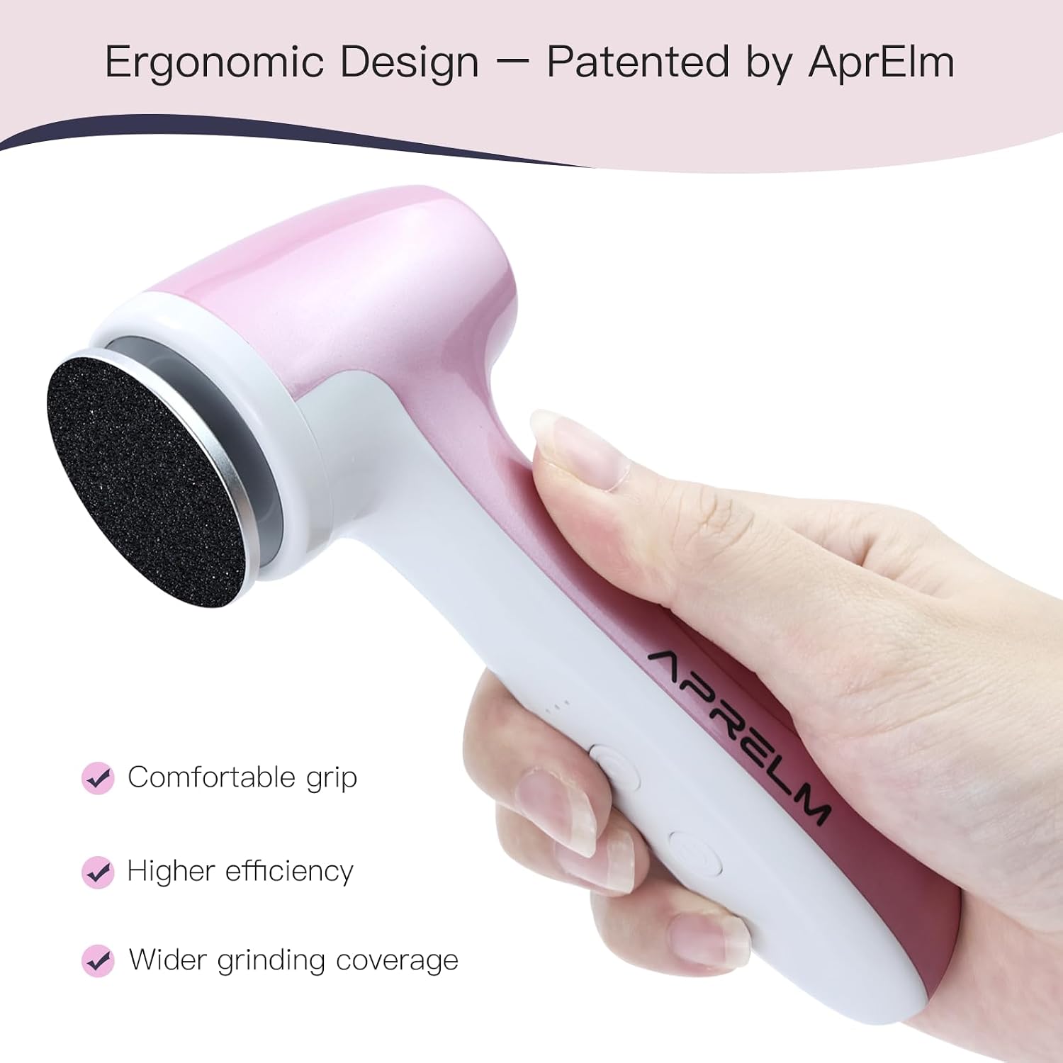 Detalle 2 de AprElm E7 electric foot file 1000 RPM