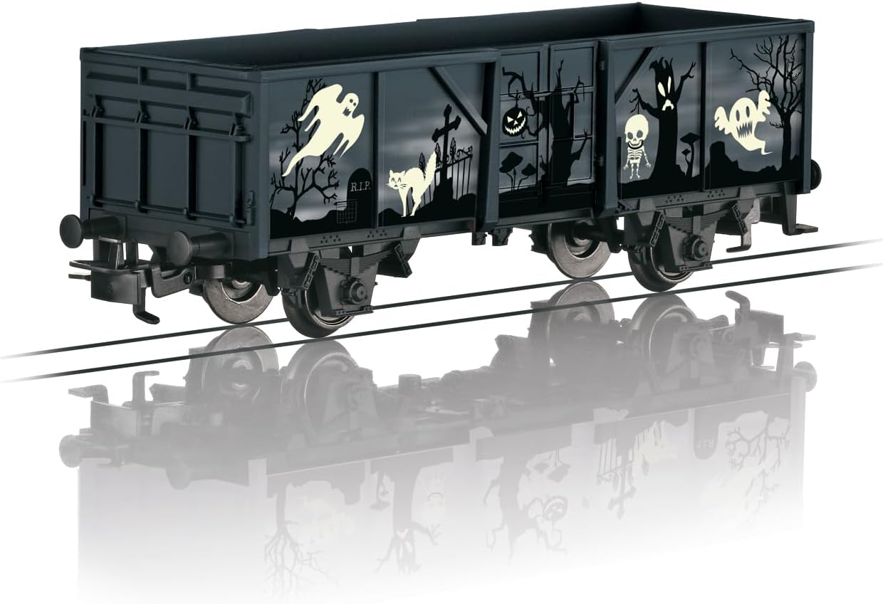 Detalle de Märklin Start up Spökvagn – öppen godsvagn med ljudmodul och självlysande detaljer