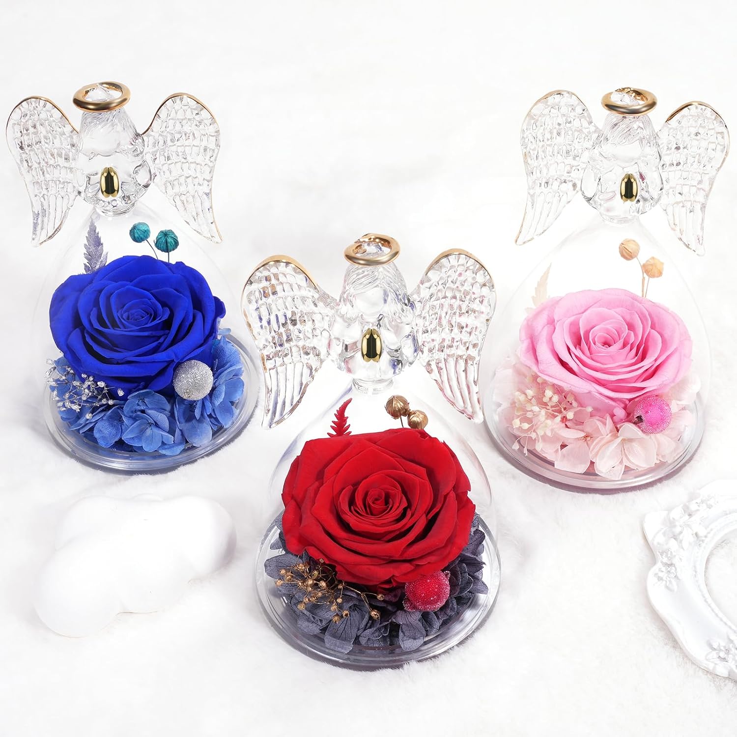 Thumbnail 6 de Miofula Ewige Rose Engel Geschenk 3–5 Jahre 🌹