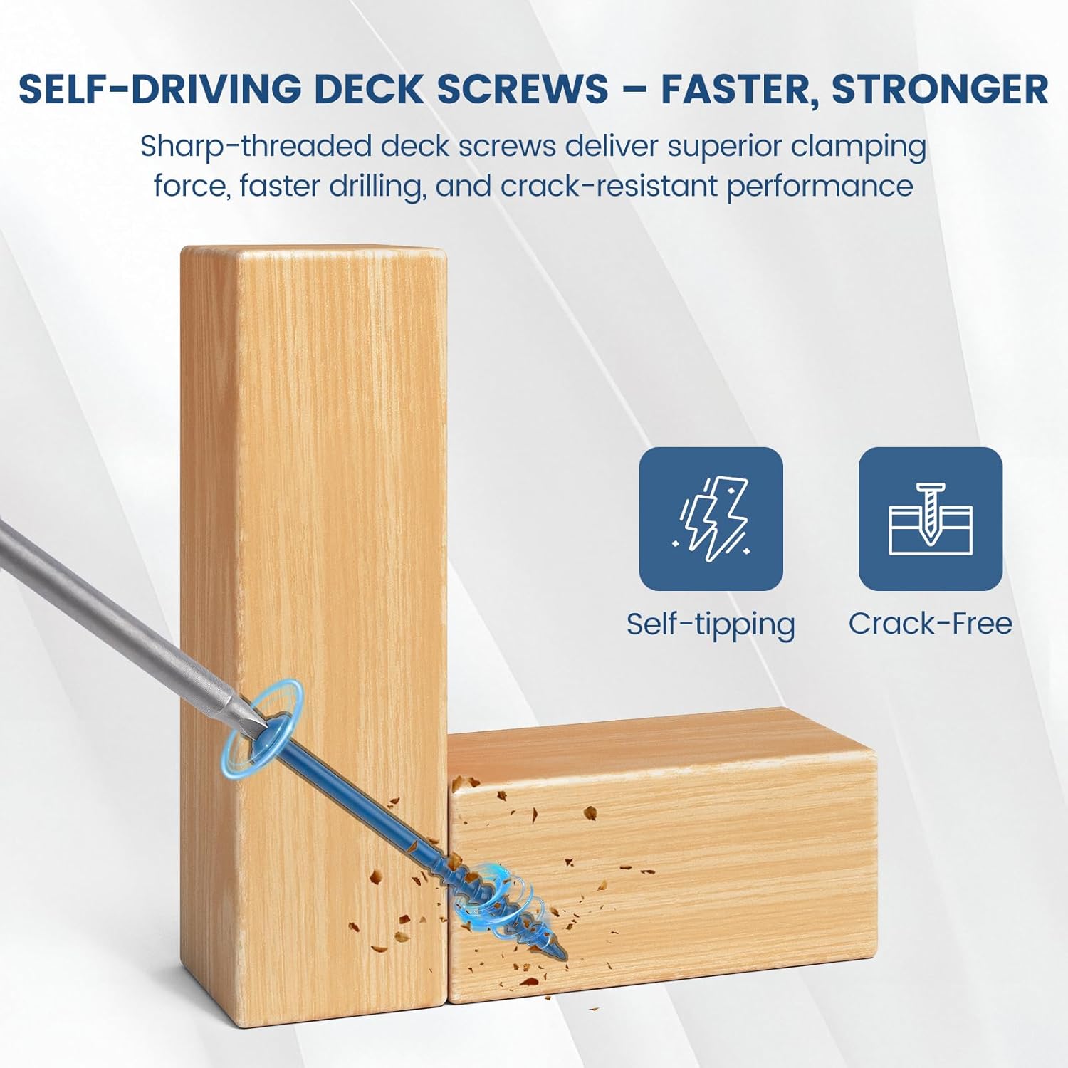 Detalle 2 de Kryonix Pocket Hole Screws 1 1/4" 1000pcs 📐