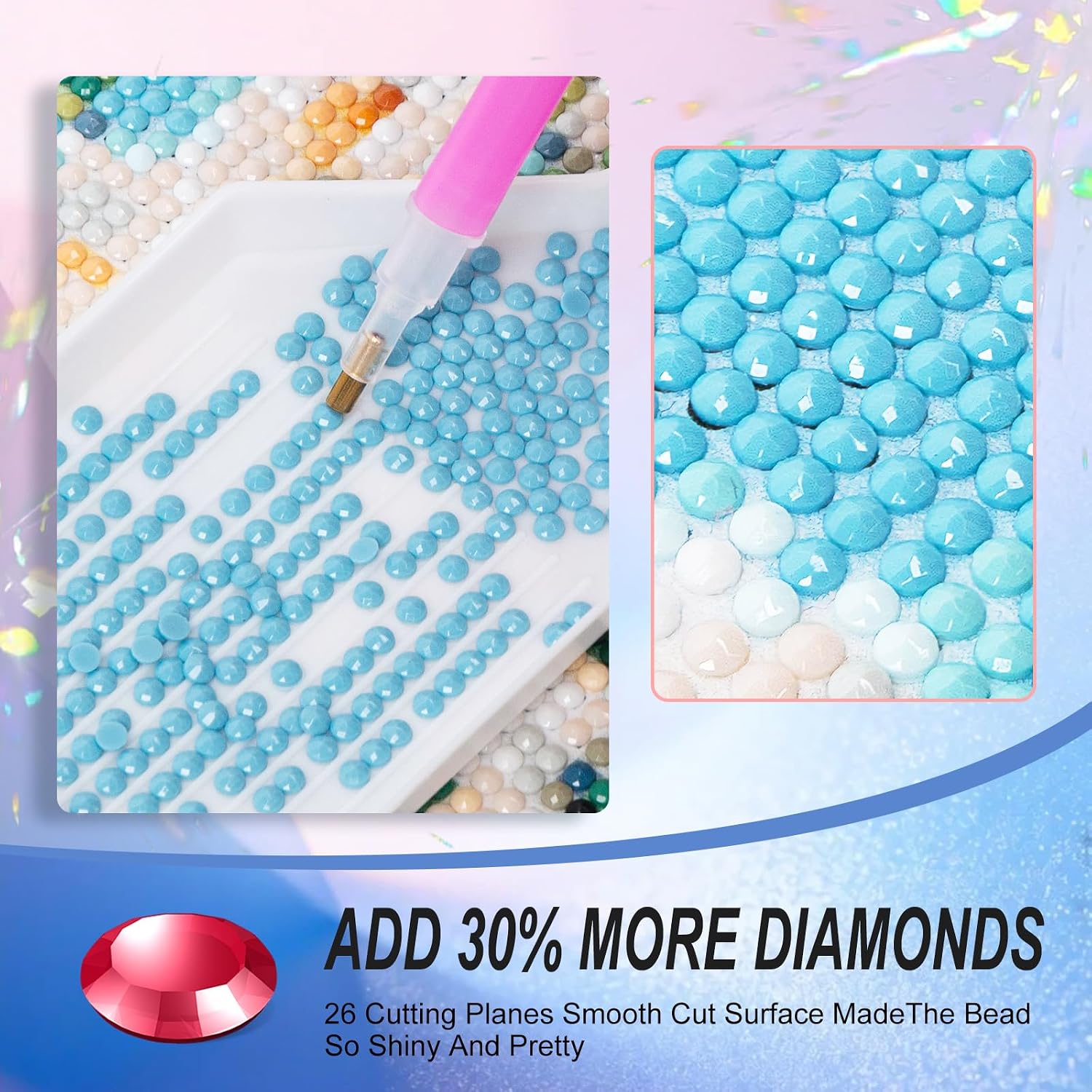 Thumbnail 6 de Diamond Painting Kit for Adults, 12 x 16 Inch
