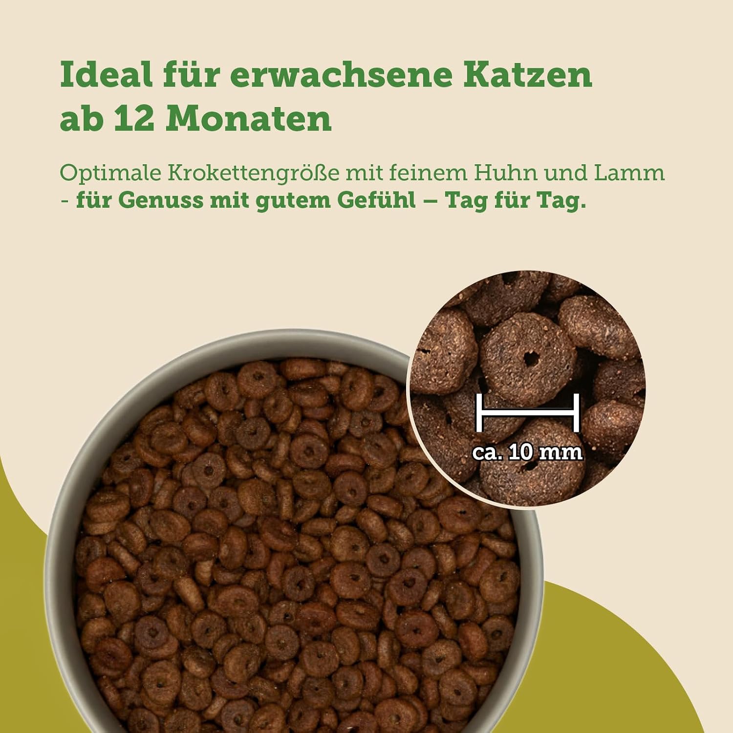 Detalle de MERA Cats Nature Lamm Premium Katzenfutter Trockenfutter (2 kg) – getreidefrei & zuckerfrei für adulte Katzen