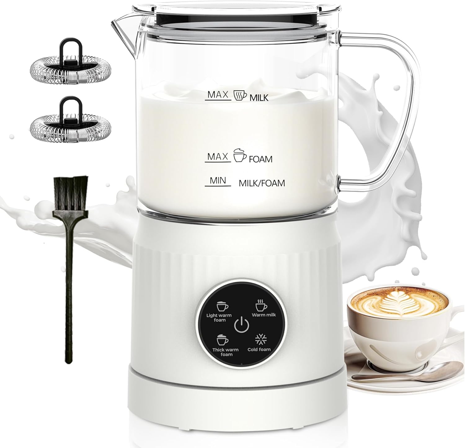 Detalle de Casimhu 4-in-1 Milk Frother 13.52oz