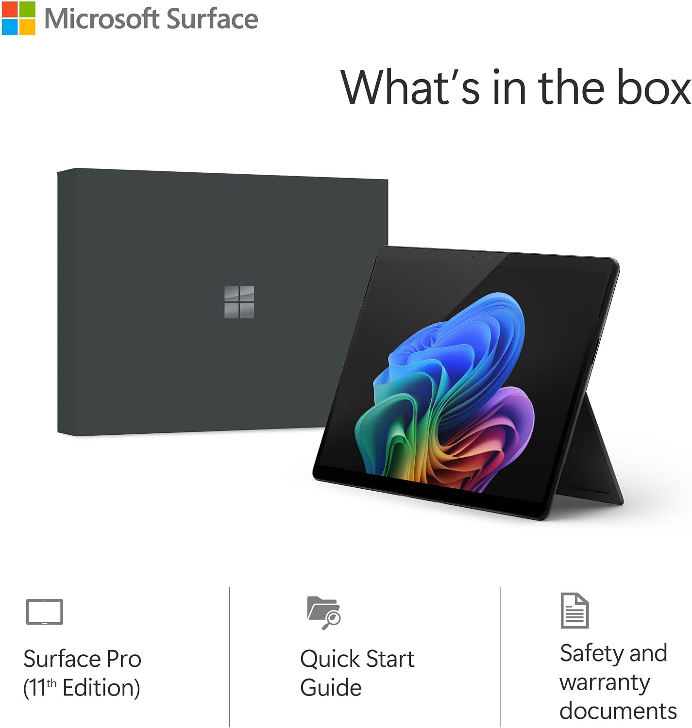 Thumbnail 5 de Microsoft Surface Pro (power supply not included) | Copilot+ PC — 13” OLED, Snapdragon X Elite, 16GB/256GB, Black (11th Edition)
