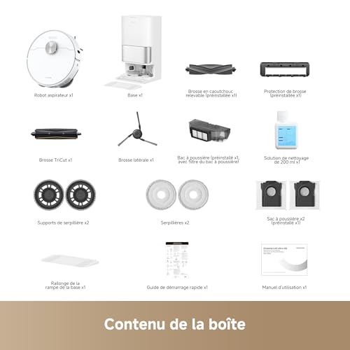 Thumbnail 9 de dreame L40 Ultra AE Robot Aspirateur : aspiration de 19 000 Pa et nettoyage automatisé pour chiens et chats