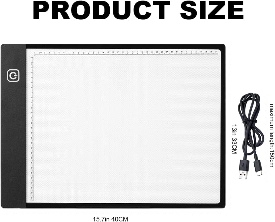 Thumbnail 1 de AUAUY A3 LED Light Pad for Diamond Painting: Stepless Brightness, Ultra-Thin USB Drawboard