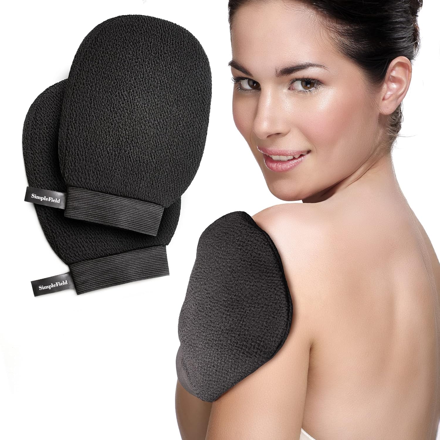 SimpleField Korean Exfoliating Mitt 2-pack
