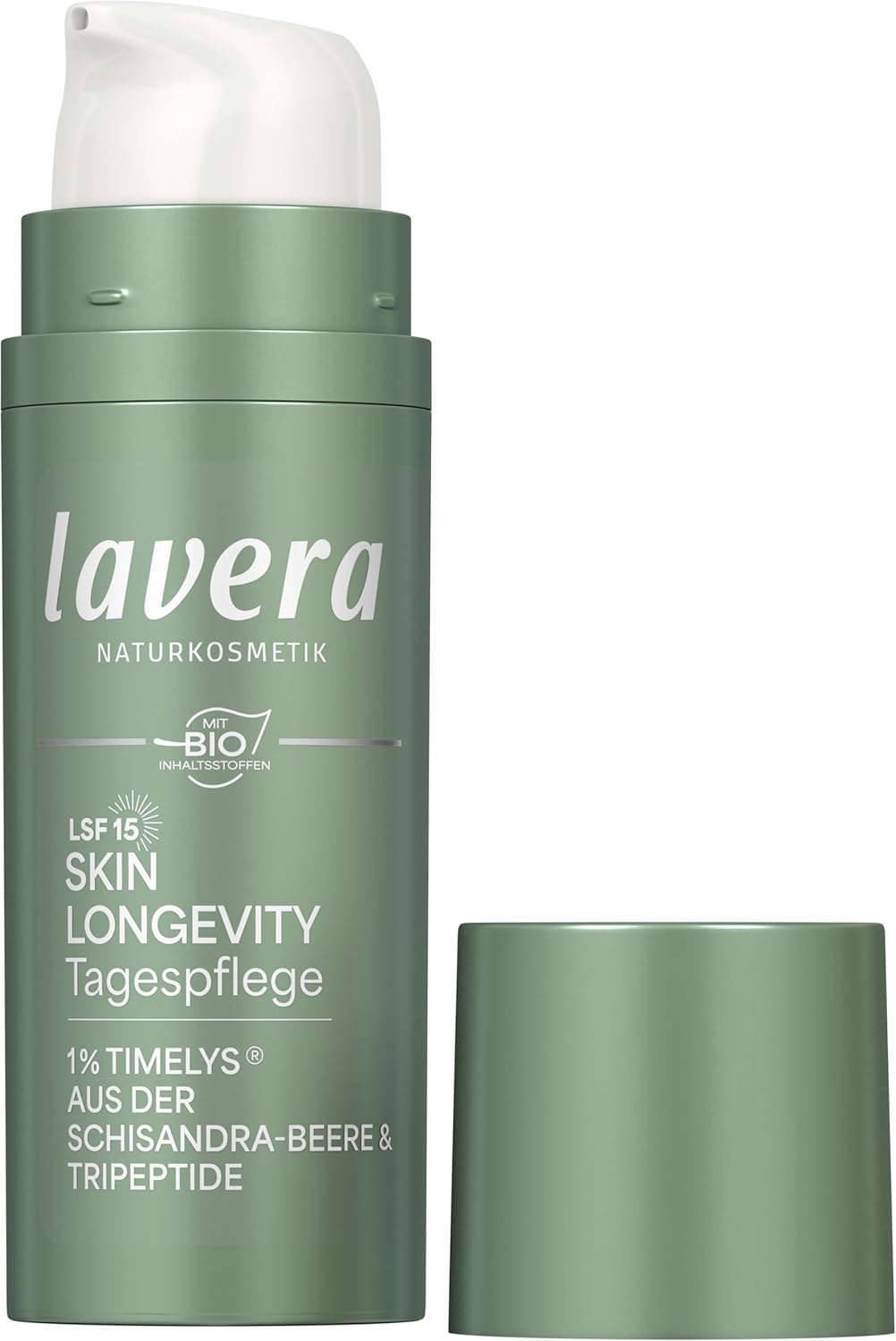 Detalle 2 de Lavera Skin Longevity Tagespflege – Langzeit-Hautschutz LSF 15, 50 ml