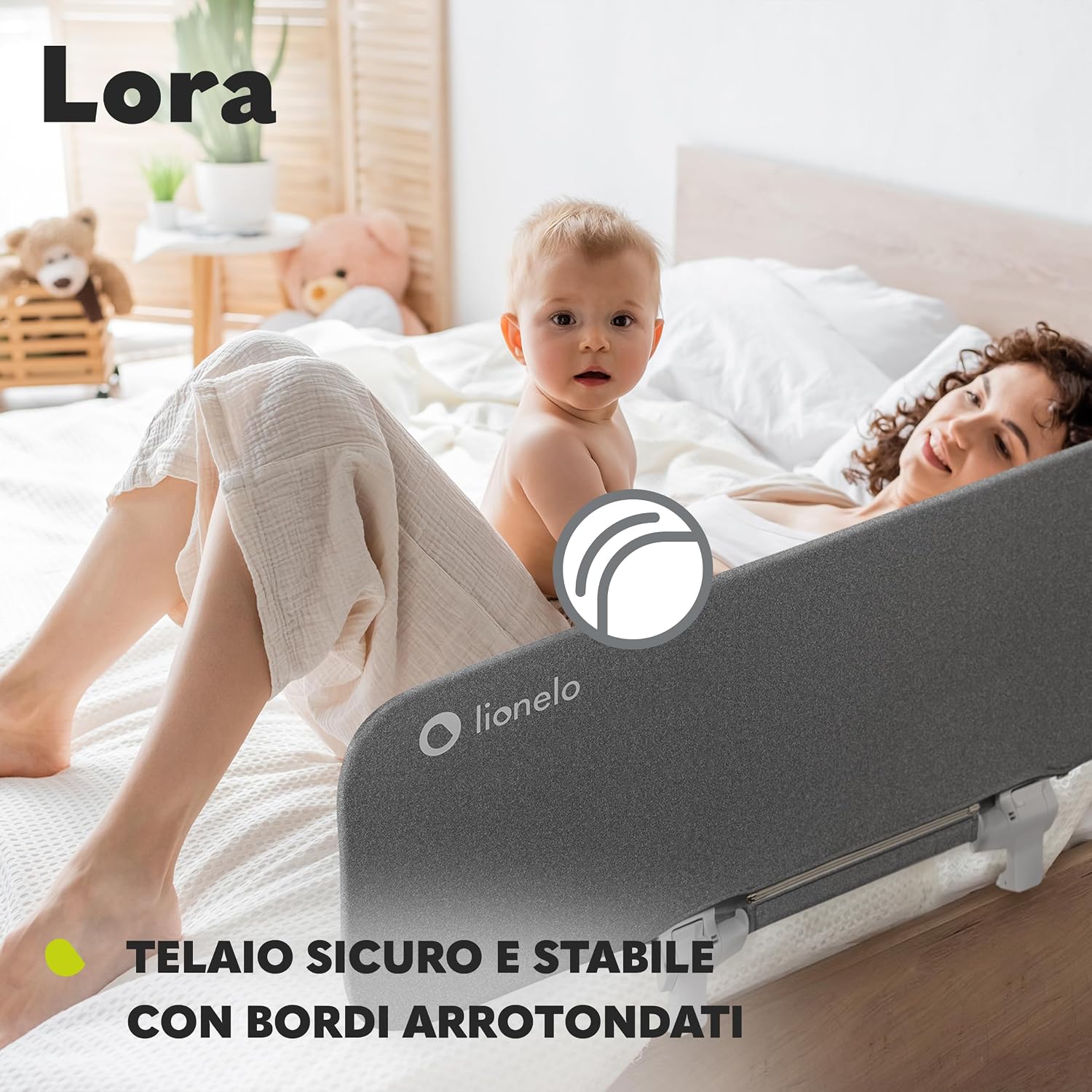 Thumbnail 2 de LIONELO Lora Sponda Letto Portatile per Bambini – barriera sicura, pieghevole e inclinabile
