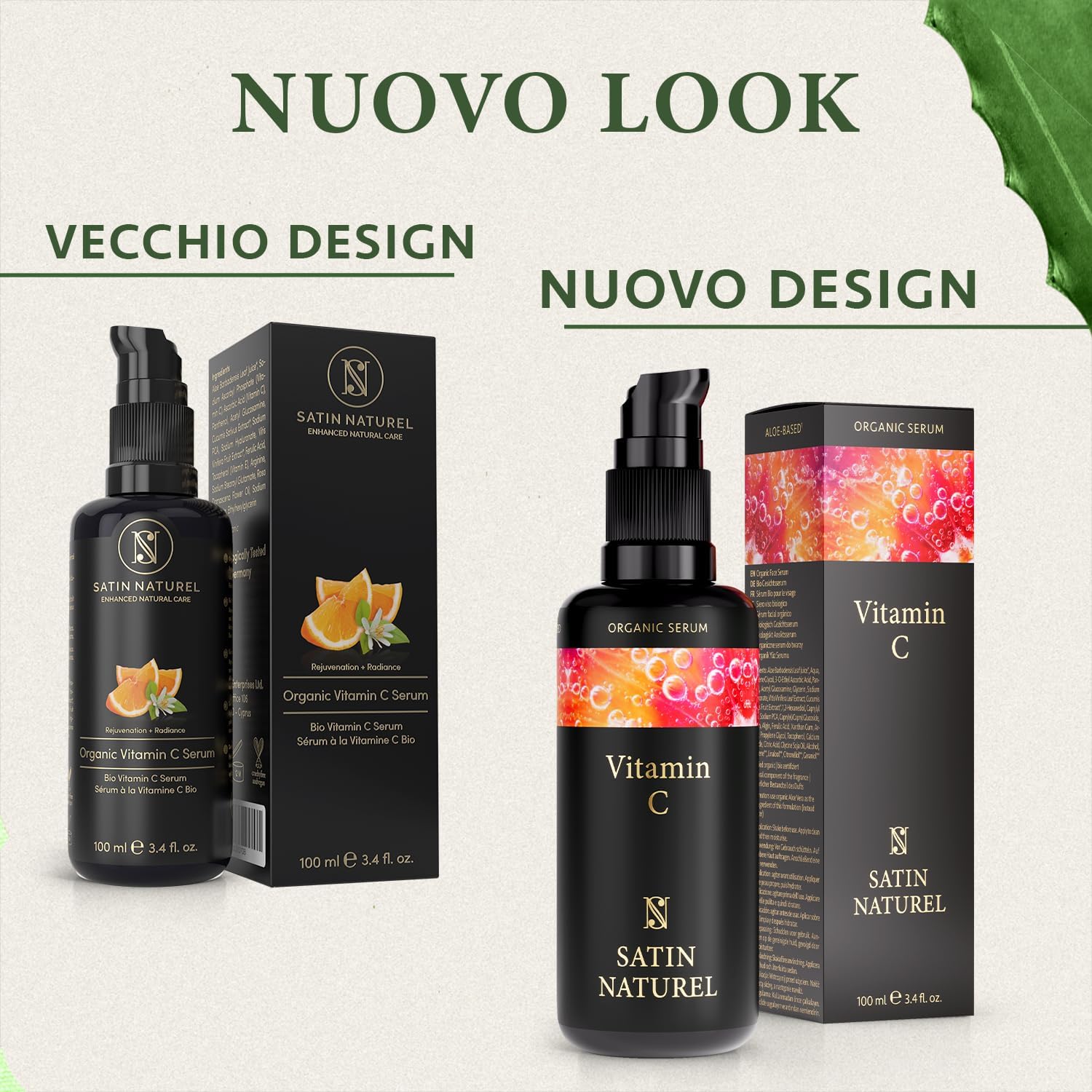 Thumbnail 1 de Satin Naturel Siero alla Vitamina C 100 ml – Siero Viso con Vitamina C, Acido Ialuronico & Aloe Bio