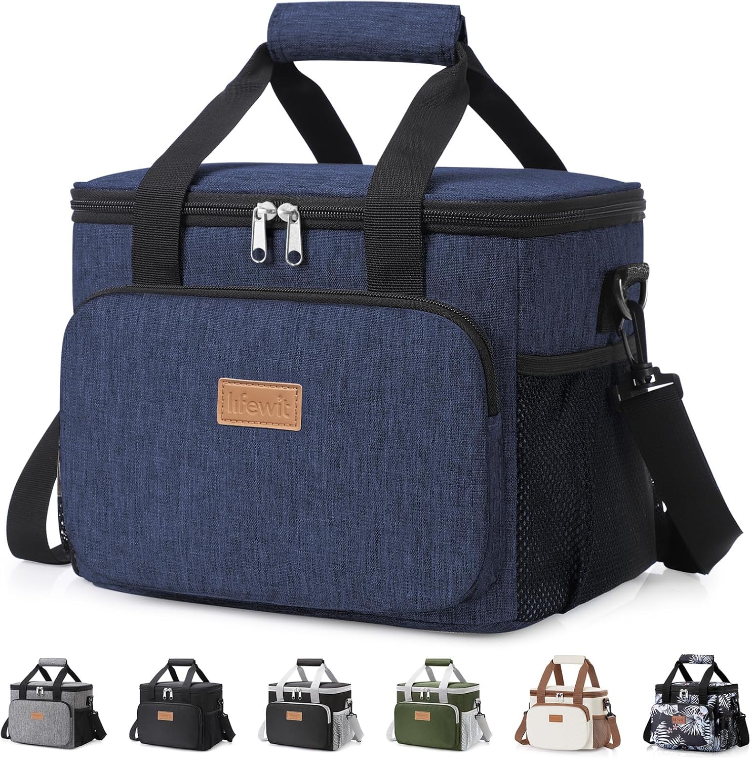 Lifewit 9L Lunch-Tasche: 12 Dosen Kühl-/Wärmebox, wasserdicht, faltbar – kompakt fürs Büro, Picknick und unterwegs