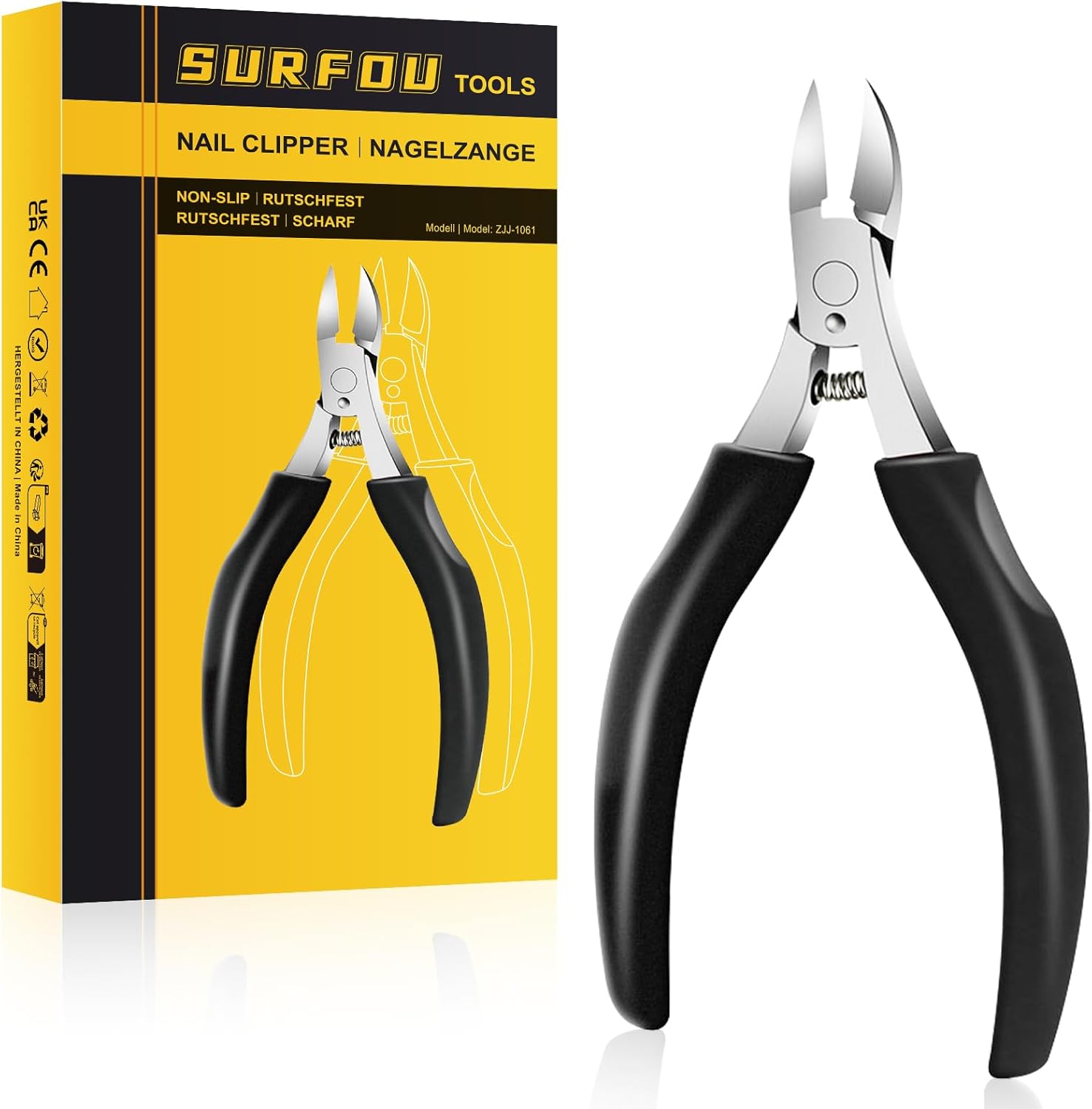 Detalle de SURFOU Cortauñas y Alicates para Uñas 📏