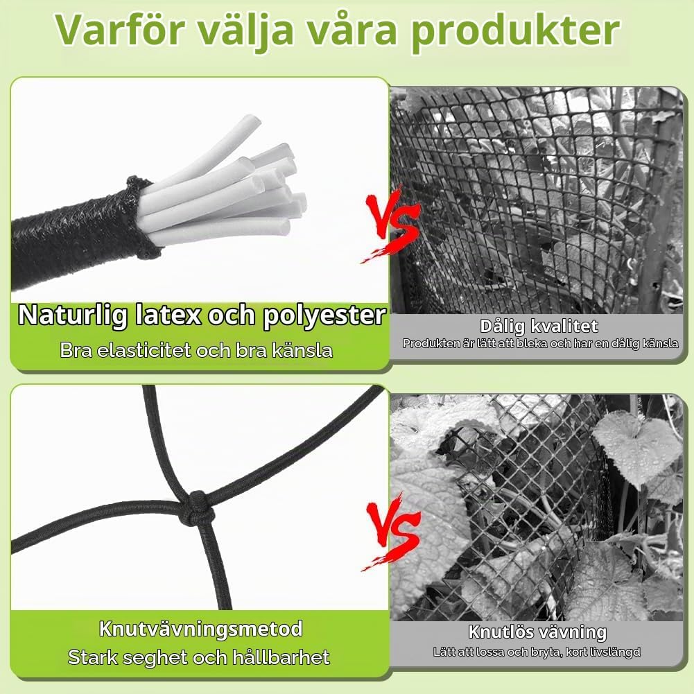 Detalle 2 de OFFCUP A odlingsnät 100 x 100 cm med elastiskt nät och 6 krokar