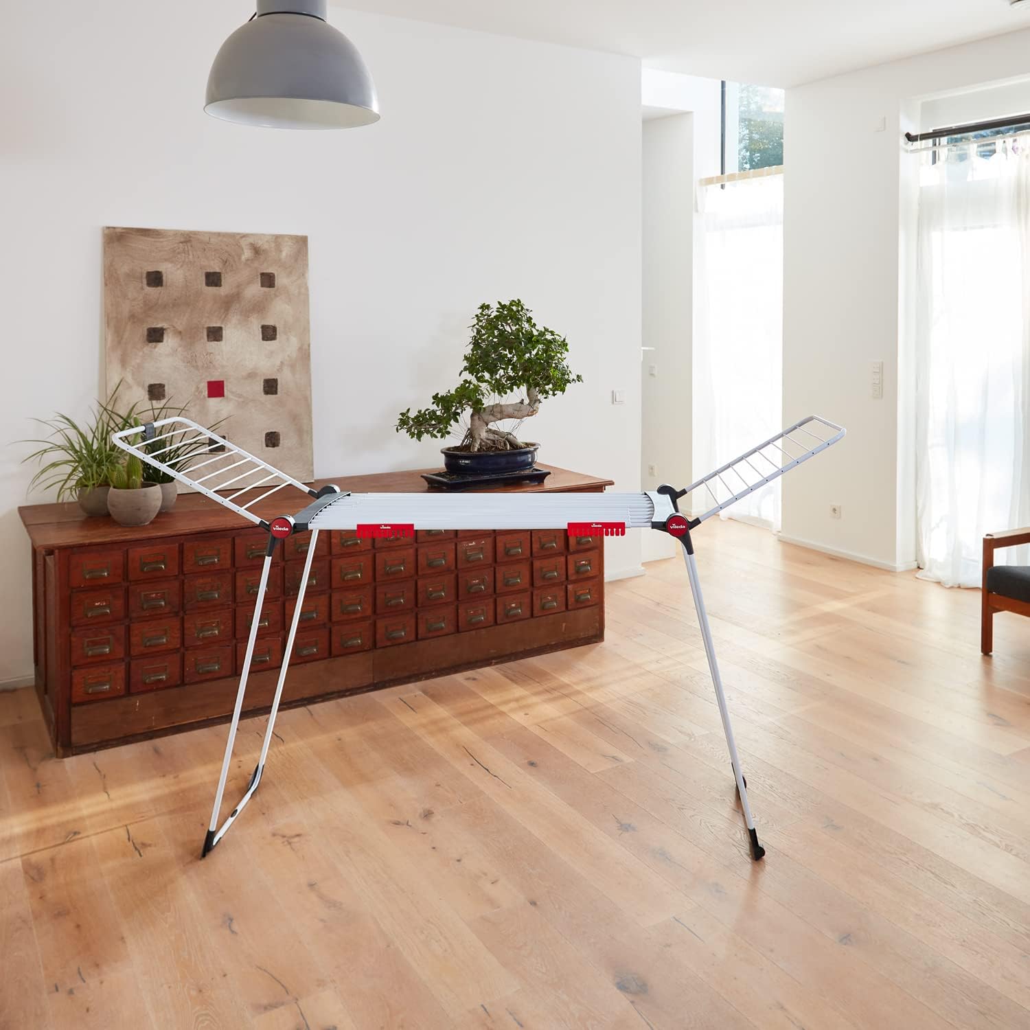 Detalle de Vileda Infinity Flex Plus – Stendibiancheria telescopico estensibile fino a 2 m per grandi carichi