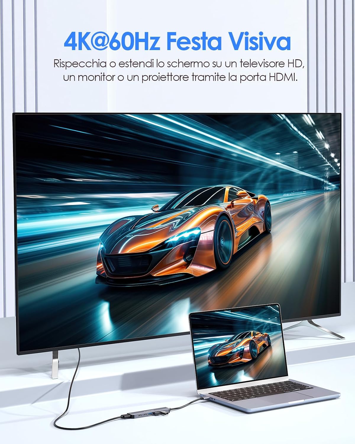 Thumbnail 3 de LENTION Hub USB C 6-in-1 HDMI 4K
