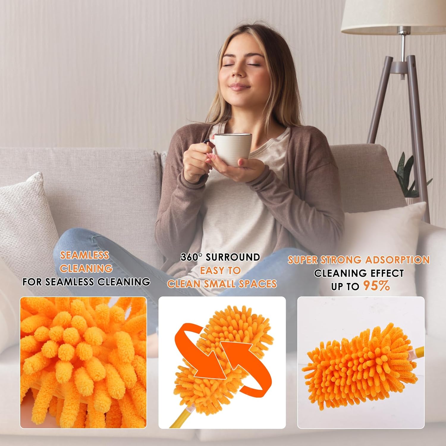 Detalle de Redones Dusters for Swiffer - Reusable Duster Refills (8 Pack)