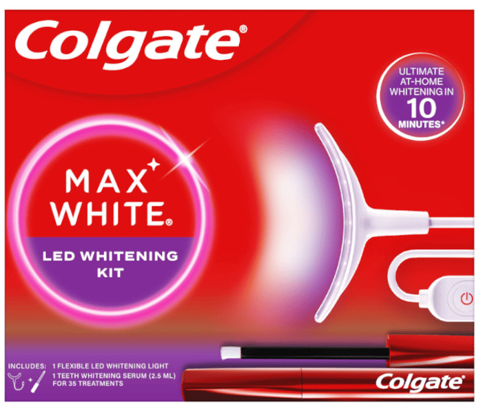 Colgate Max White Kit LED blanqueador 35 tratamientos