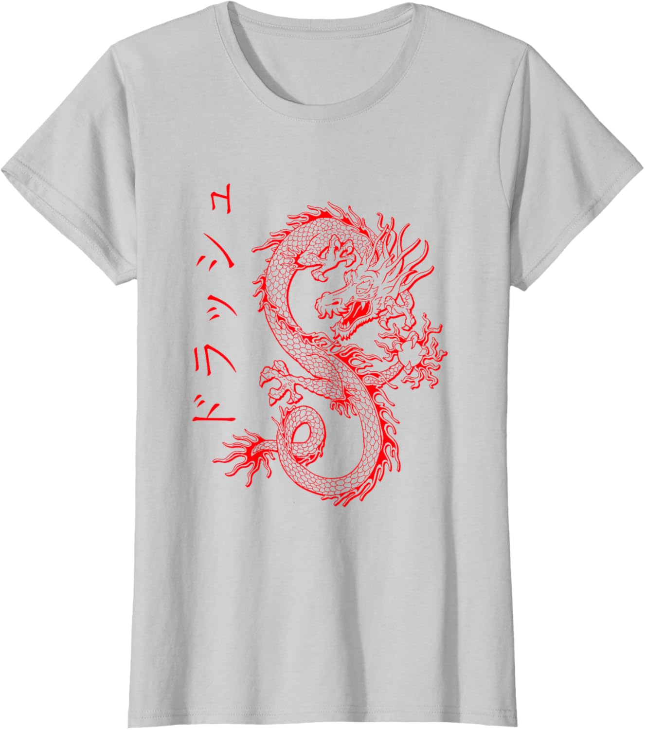 Detalle de Drago Streetwear E-Girl Estetico retrò E-Boy Japan Kanji Maglietta