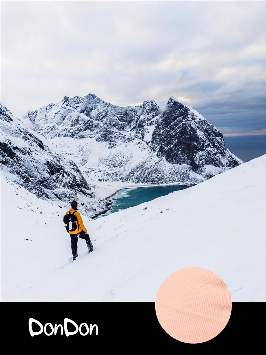 Detalle 2 de Berretto invernale in maglia beanie classico