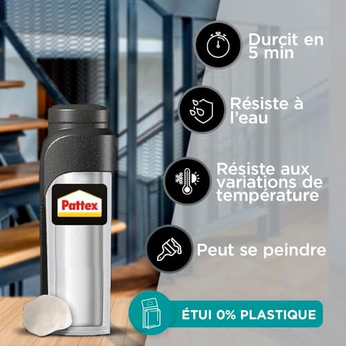 Detalle de Pattex Repair Express - Pâte à Réparer Epoxy Multi-Usages 64 g, Blanc