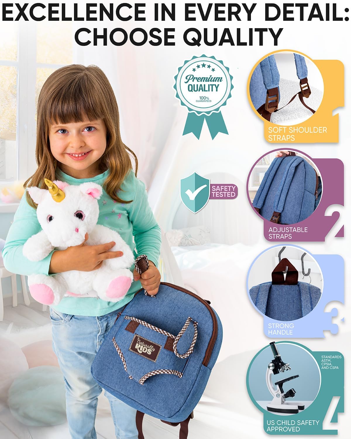 Thumbnail 2 de Naturally KIDS Toddler Backpack 10"