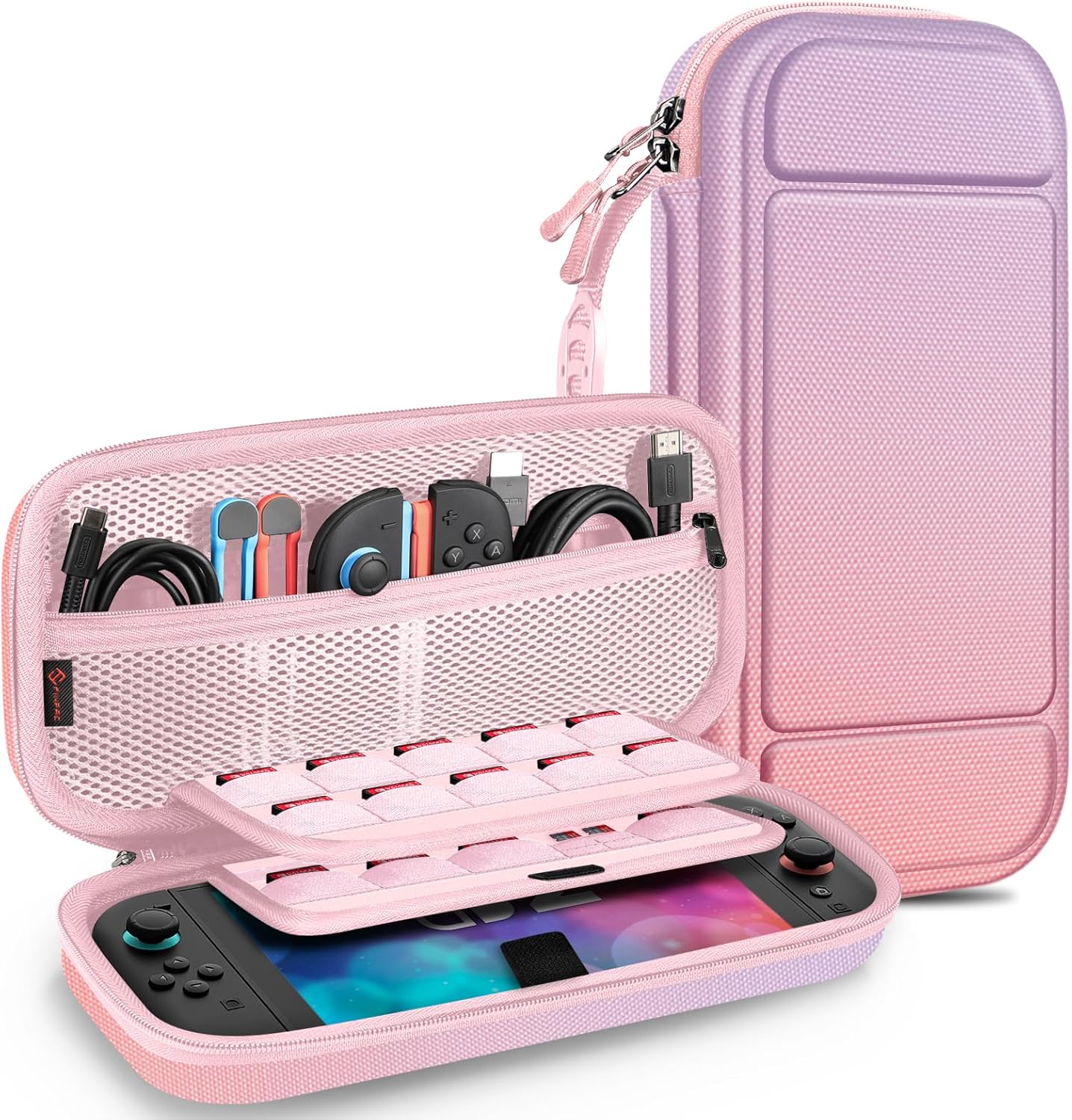 Detalle de FINTIE Carrying Case for Nintendo Switch 2 (2025) – Shockproof Hard Shell with Game Card Slots