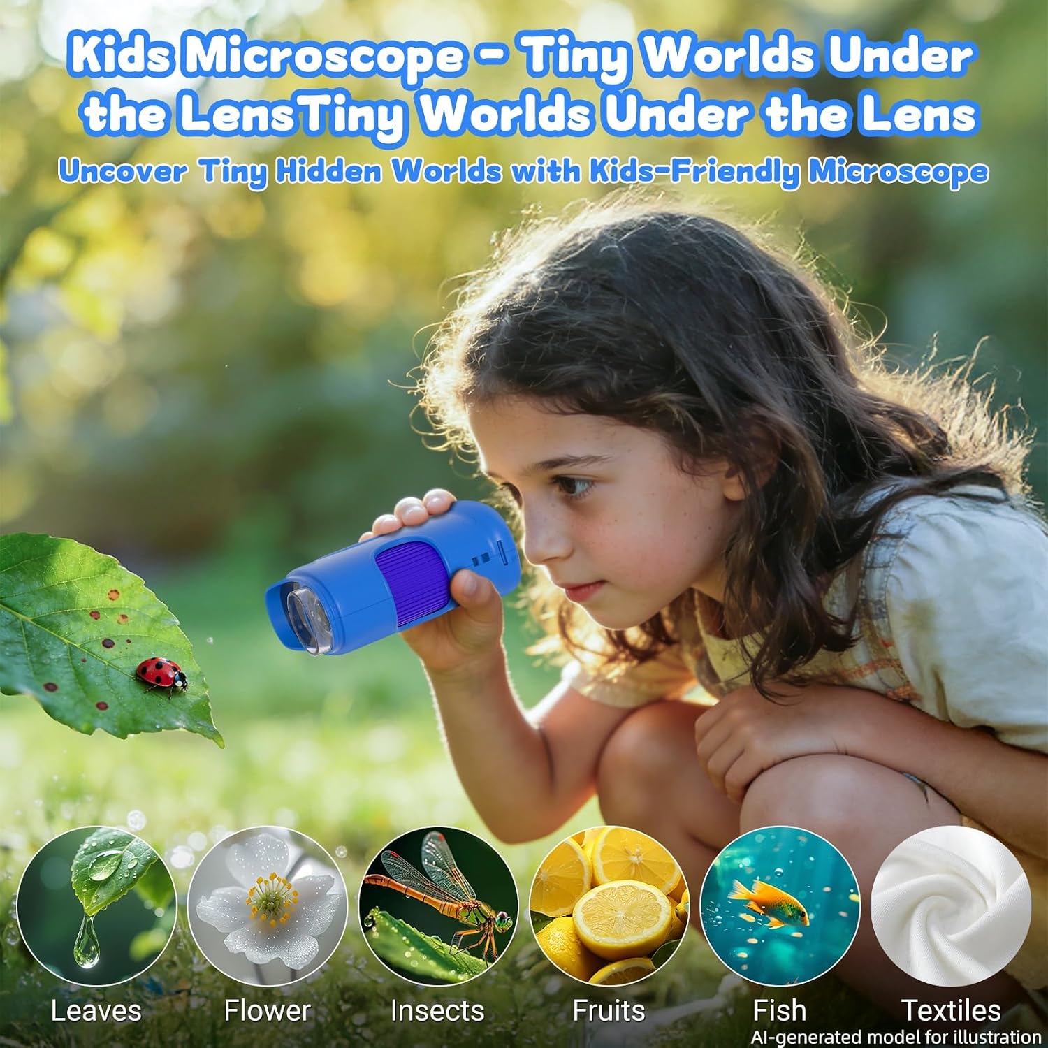 Thumbnail 4 de Pozifu 1000X Handheld Microscope for Kids: Pocket Digital Microscope with 1080P & 2.0" IPS Screen