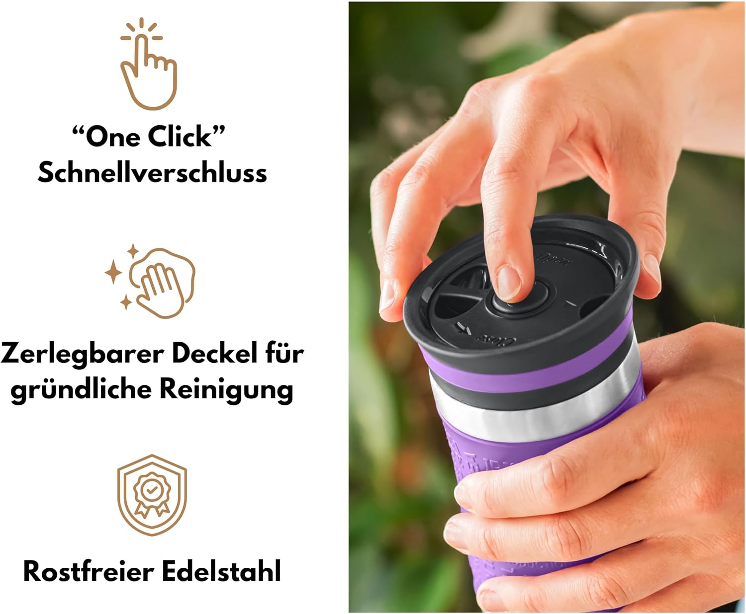 Thumbnail 2 de Milu Thermobecher 370 ml violett