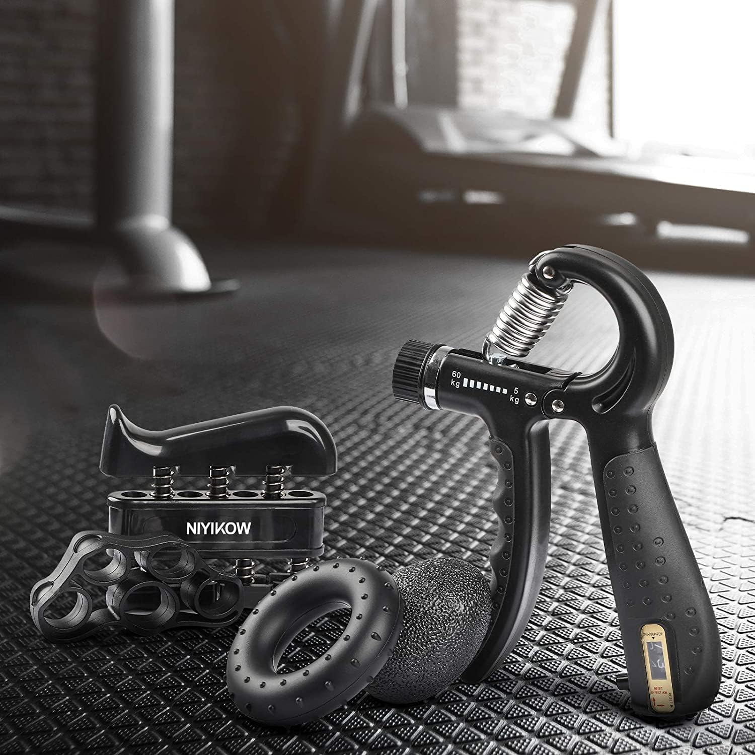 Detalle de NIYIKOW Hand Grip Strength Trainer Kit, 5-pack
