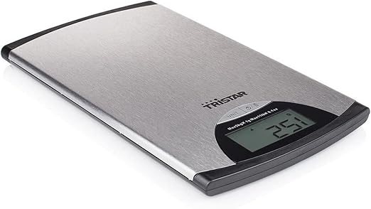 Tristar KW-2435 - Báscula de cocina digital plateada