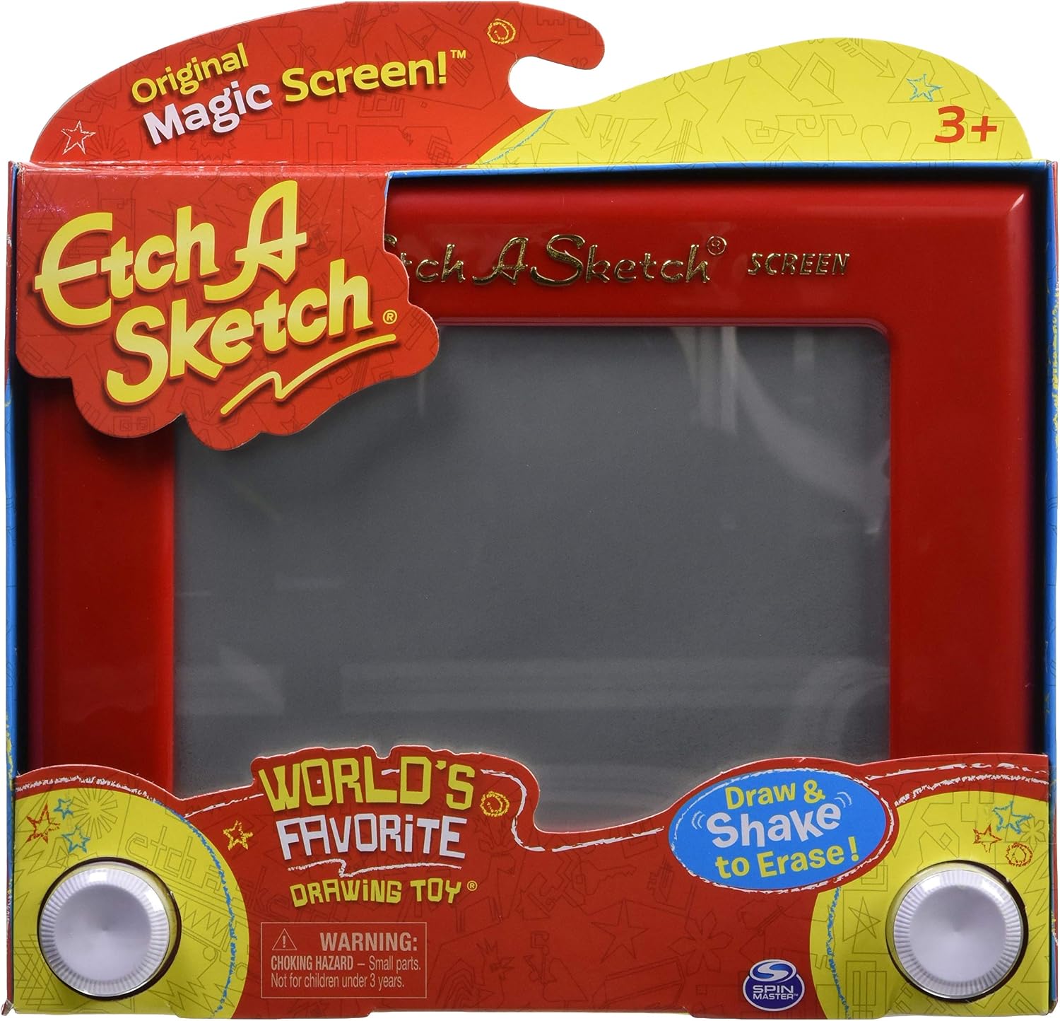 Detalle 2 de Etch A Sketch クラシックスケッチ マルチカラー お絵かき玩具 電池不要・ノブ操作
