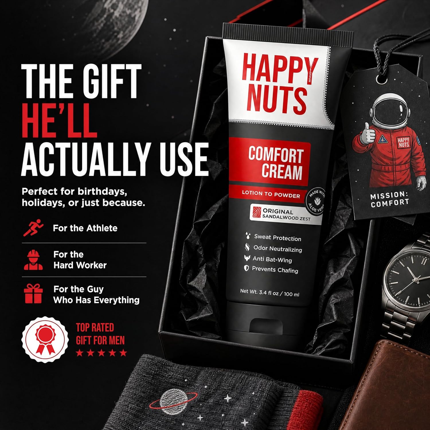 Thumbnail 2 de HAPPY NUTS Comfort Cream Deodorant 3.4 Oz