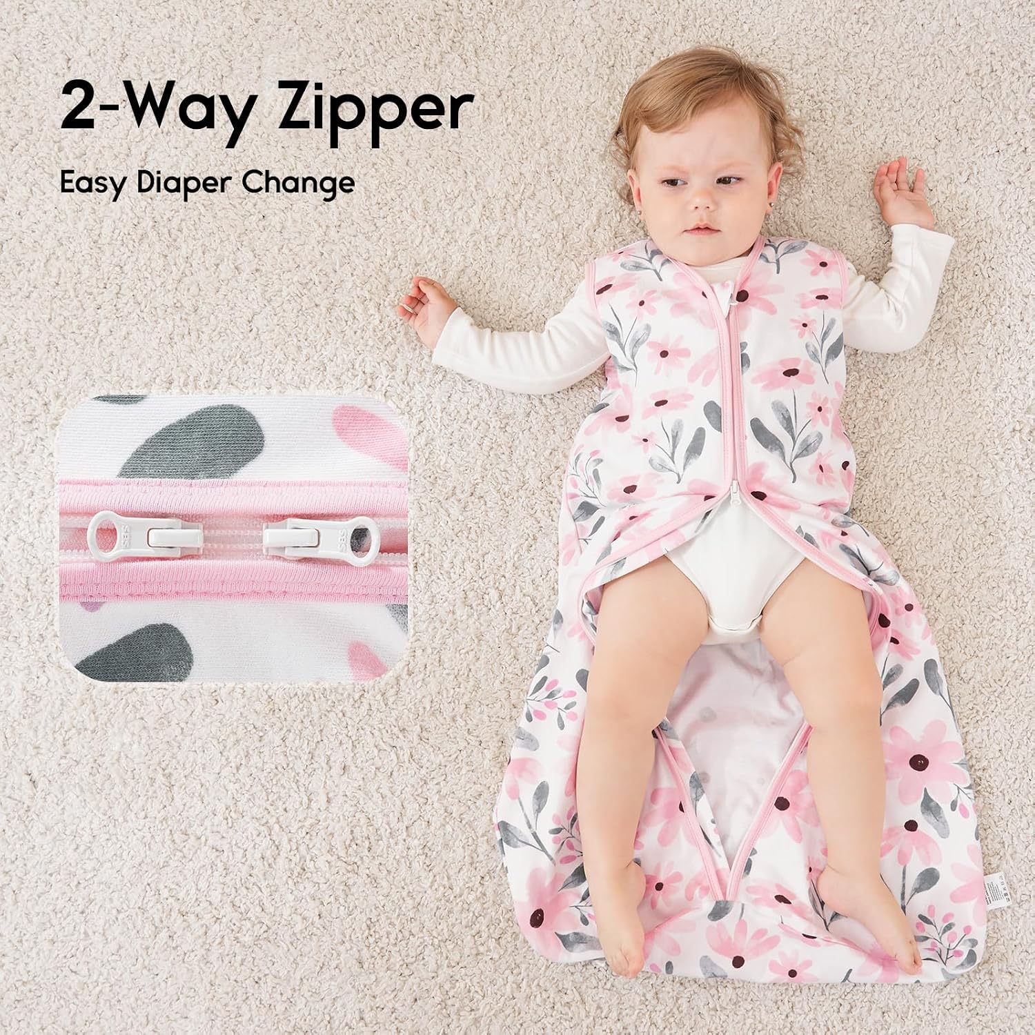 Thumbnail 3 de Yoofoss Baby Sleeping Bag 0.5 Tog – 18-24 Months (3 Pack) — 100% Organic Cotton