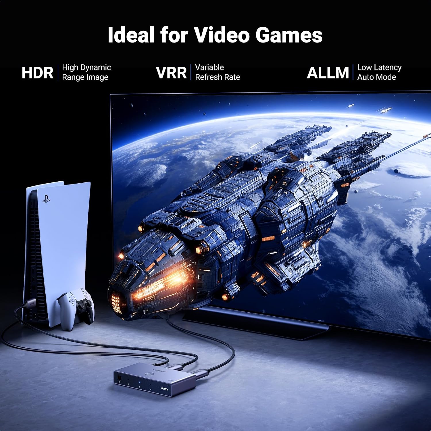 Thumbnail 4 de UGREEN HDMI 2.1 Switch 3‑in‑1 48Gbps